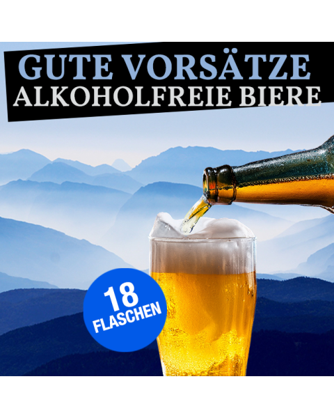 Alkoholfreies Bierpakt gute Vorsätze - 18 Flaschen