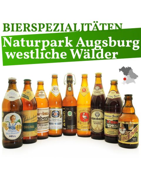 Bier-Spezialitäten aus dem Naturpark Augsburg westliche Wälder - 9 Flaschen