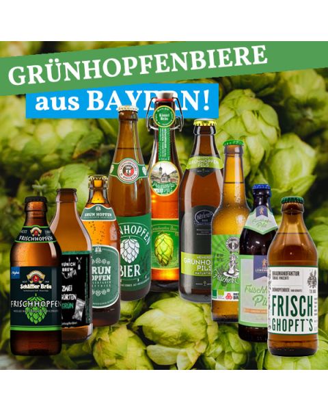 Bier-Entdecker Paket Grünhopfen Biere aus Bayern