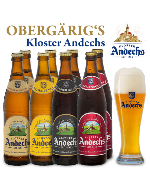 Obergärig's - Andechser Bierpaket mit original Bierglas