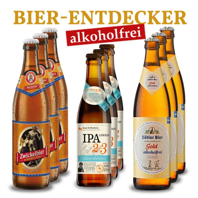 Biershop Bayern Bier-Entdecker Paket - alkoholfreie Biere | Weinpakete