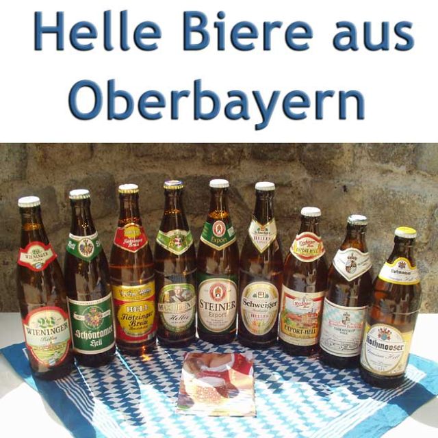 Helle Biere aus Oberbayern - 9 Flaschen