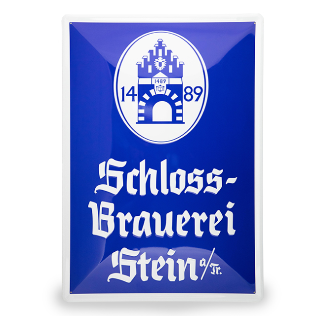 Schlossbrauerei Stein Werbeschild Retro
