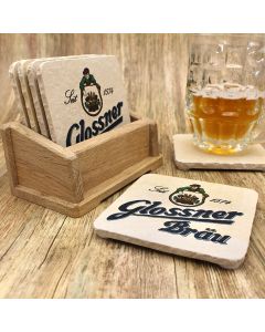 Glossner Bräu Neumarkt Bieruntersetzer aus Naturstein