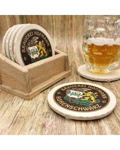 Privatbrauerei Hofmann Hohenschwärz Bieruntersetzer aus Naturstein