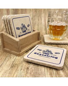 Privatbrauerei Kesselring aus Marktsteft Bieruntersetzer aus Naturstein
