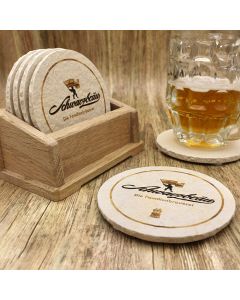 Schwarzbräu Zusmarshausen Bieruntersetzer aus Naturstein