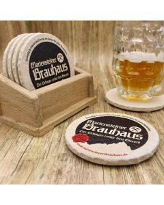 Mariensteiner Brauhaus aus Waakirchen Bieruntersetzer aus Naturstein