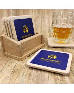 Martinsbräu Marktheidenfeld Bieruntersetzer aus Naturstein