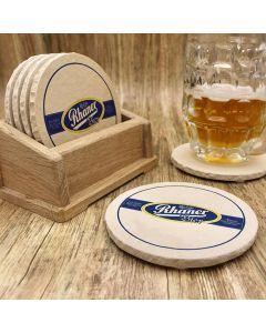 Rahnerbräu aus Rahn Bieruntersetzer aus Naturstein