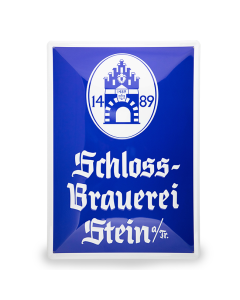 Schlossbrauerei Stein Werbeschild Retro