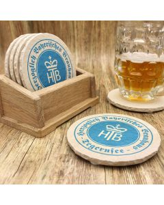 Brauhaus Tegernsee Bieruntersetzer aus Naturstein