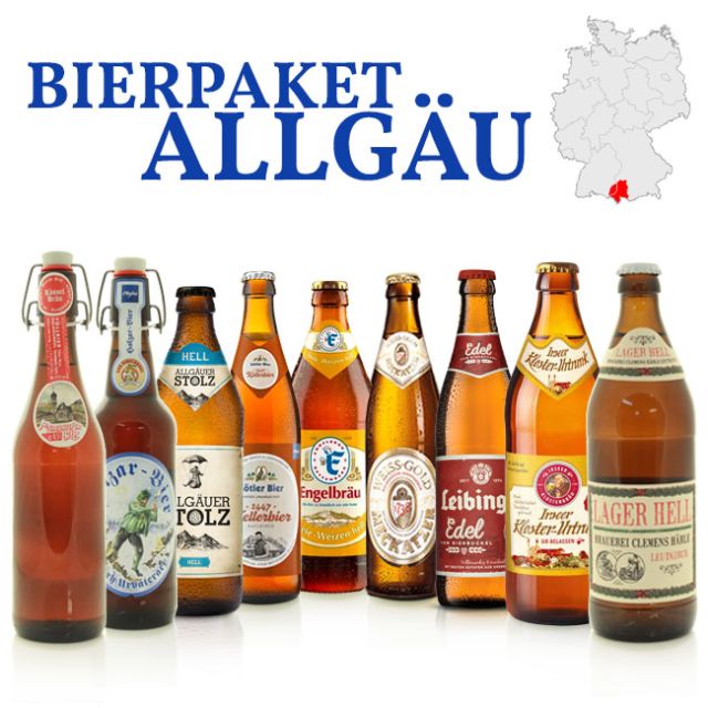 Bierpaket Allgäu - 9 Bierspezialitäten