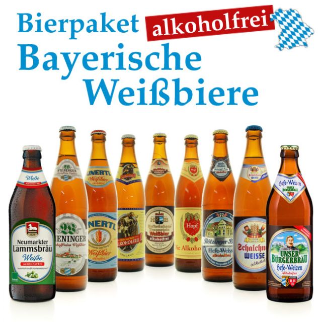 Bierpaket Bayerische Weißbiere alkoholfrei