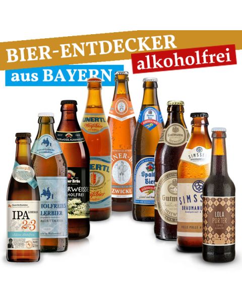 Bier-Entdecker Paket alkoholfreie Biere aus Bayern