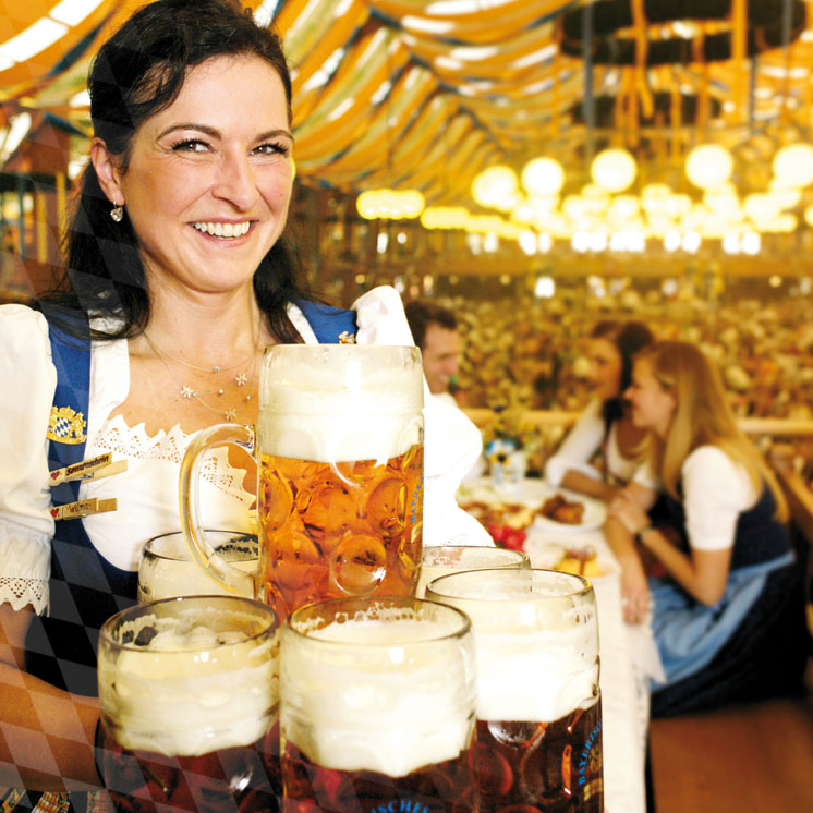 Münchner Oktoberfestbier - bayerische Lebensfreude